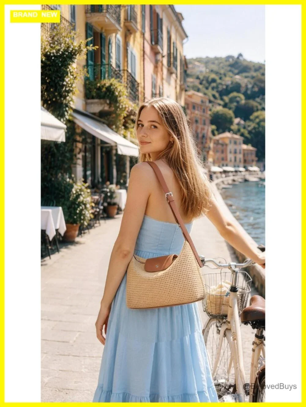 Crochet Hobo Shoulder Bag Vegan Leather Purse Travel Casual